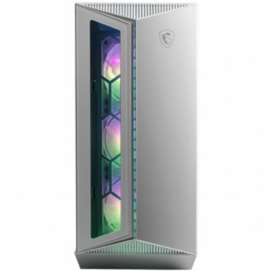 Imagen de Gabinete MSI Gungnir 110R Cristal Templado ARGB Media Torre ATX/Mini Itx/Micro ATX 4xVentiladores Color Blanco 