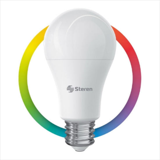 Imagen de Foco LED Steren Wi-Fi Multicolor 10W RGB Controlado